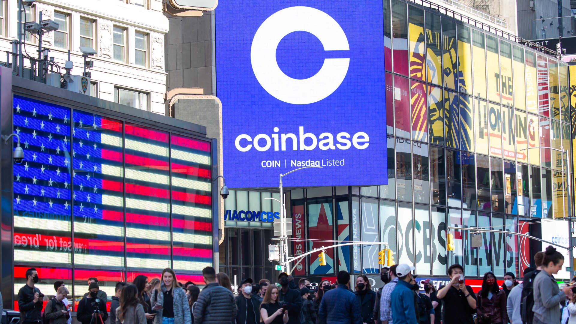 Coinbase pops 17% as cryptocurrencies like bitcoin and ether rally