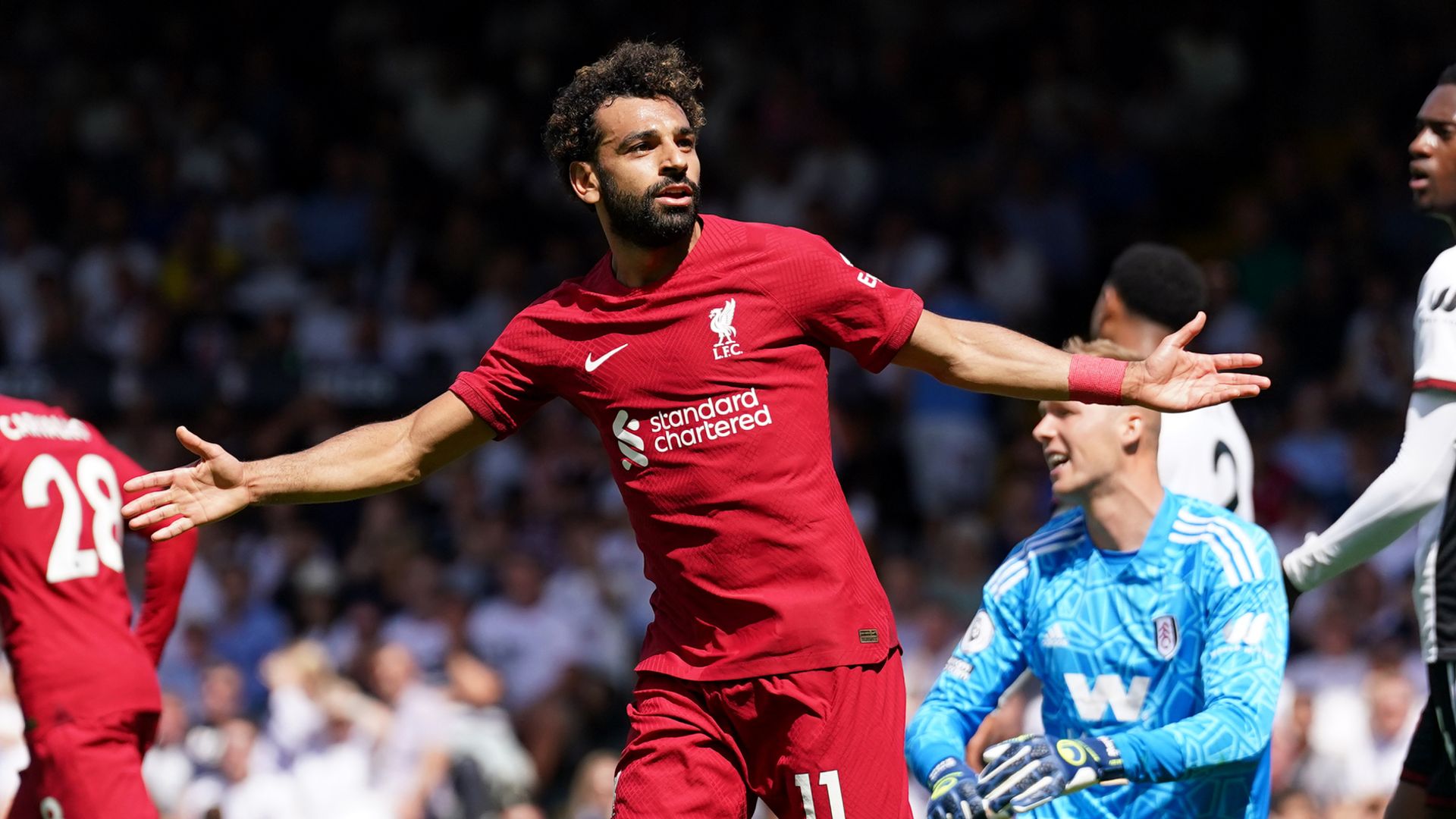 Salah rescues Liverpool as Mitrovic shines in entertaining draw