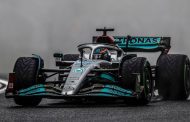 Russell leads one-two from Hamilton as Mercs impress in wet