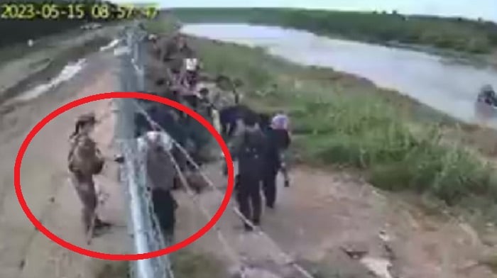 shocking-video-appears-to-show-army-soldier-opening-gate-to-allow-massive-crowd-of-illegal-immigrants-onto-private-texas-property